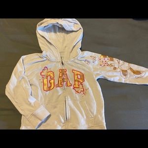 Disney Gap Minnie Mouse rose gold zip hoodie